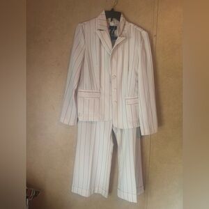 Women’s Cream Striped Suit